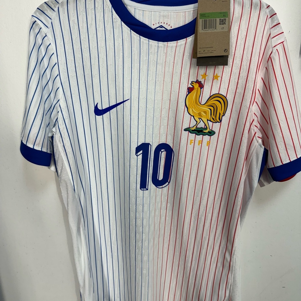 France (Away) authentic player jersey #10 Mbappe